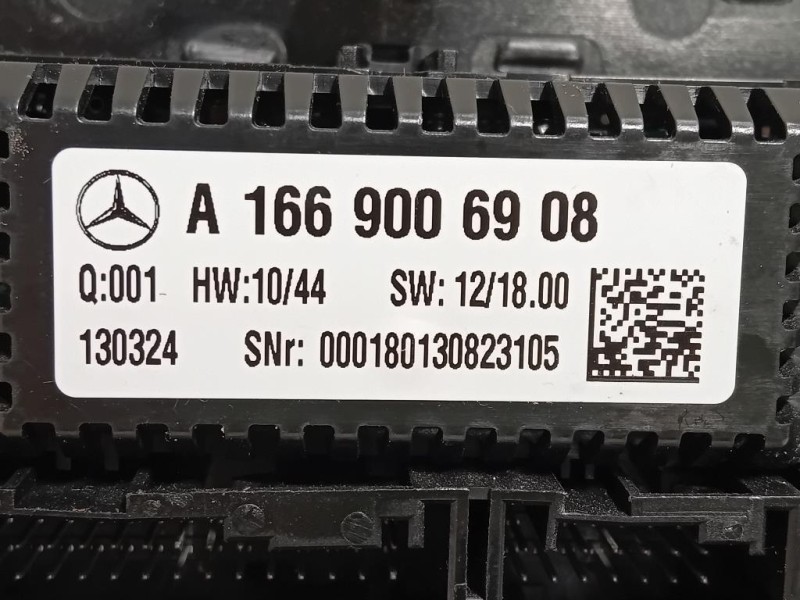 Modulo Comando Riscaldamento Clima A166 900 69 08 Mercedes Classe ML W166 2012