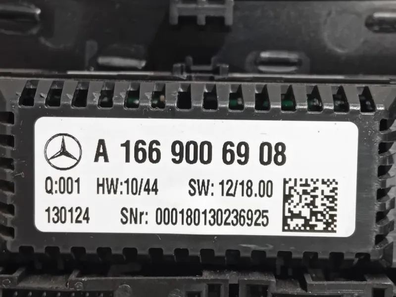 Modulo Comando Riscaldamento Clima A1669006908 Mercedes Classe ML W166 2012