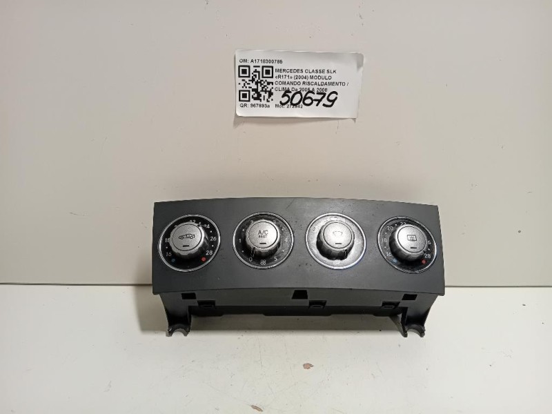 Modulo Comando Riscaldamento Clima A1718300785 Mercedes Classe SLK R171 2004