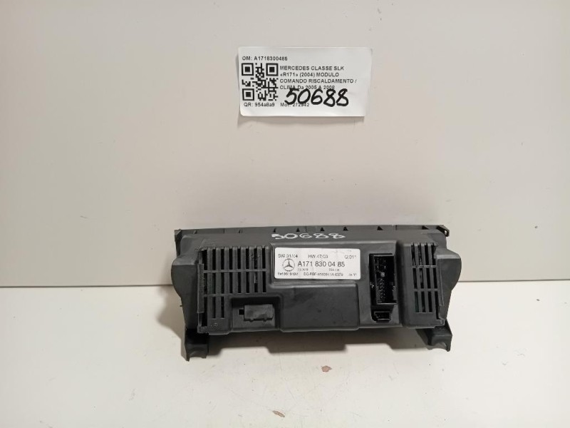 Modulo Comando Riscaldamento Clima A1718300485 Mercedes Classe SLK R171 2004
