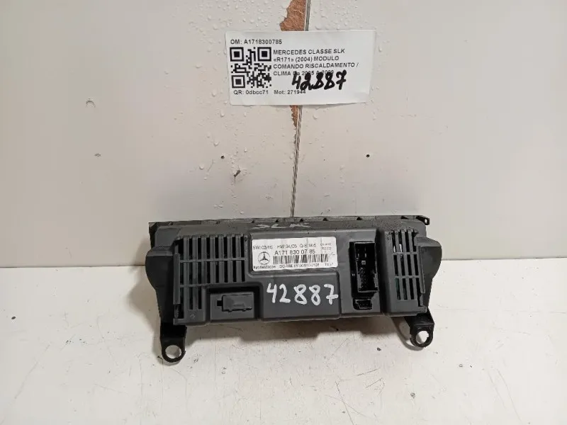 Modulo Comando Riscaldamento Clima A1718300785 Mercedes Classe SLK R171 2004