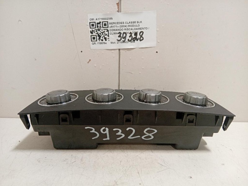 Modulo Comando Riscaldamento Clima A1718302385 Mercedes Classe SLK R171 2004