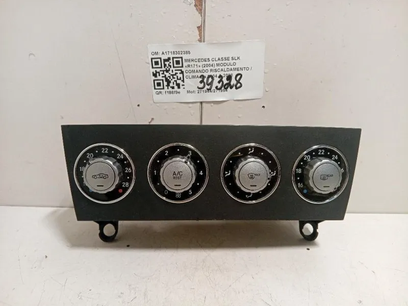 Modulo Comando Riscaldamento Clima A1718302385 Mercedes Classe SLK R171 2004