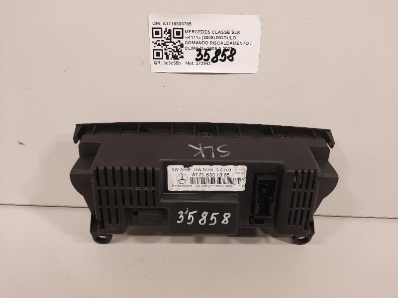 Modulo Comando Riscaldamento Clima A1718300785 Mercedes Classe SLK R171 2004