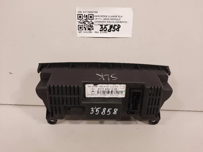 Modulo Comando Riscaldamento Clima A1718300785 Mercedes Classe SLK R171 2004