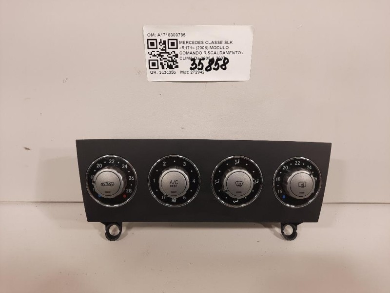 Modulo Comando Riscaldamento Clima A1718300785 Mercedes Classe SLK R171 2004