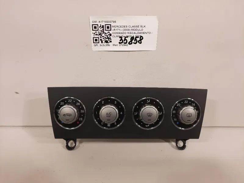 Modulo Comando Riscaldamento Clima A1718300785 Mercedes Classe SLK R171 2004