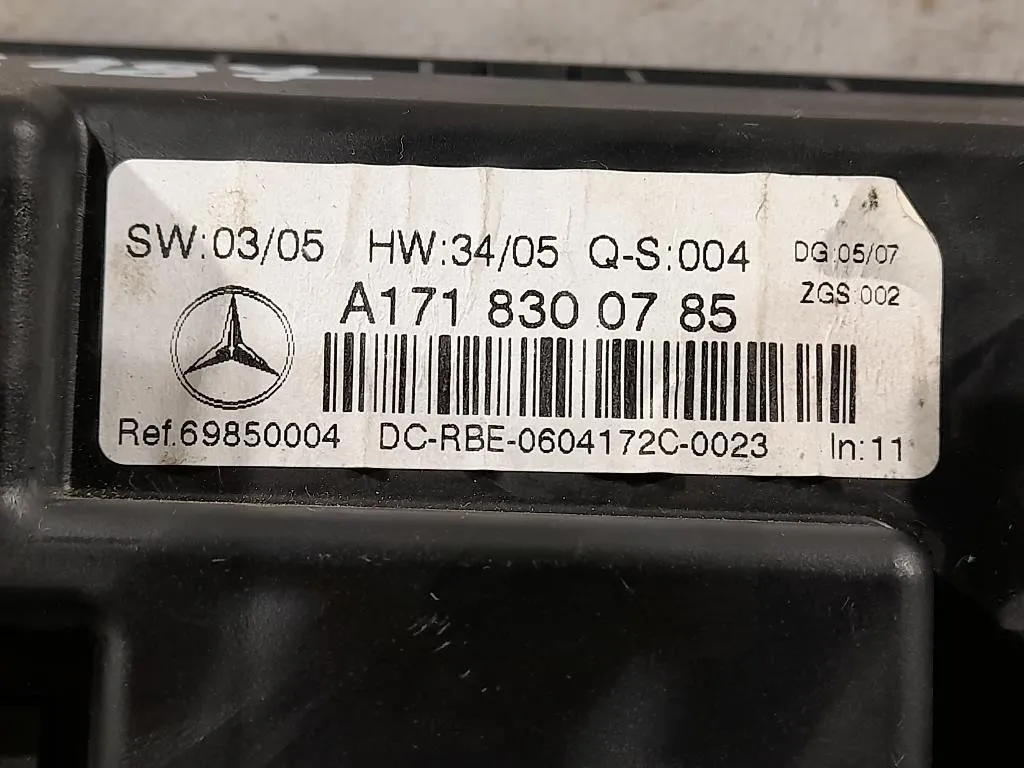 Modulo Comando Riscaldamento Clima A1718300785 Mercedes Classe SLK R171 2004