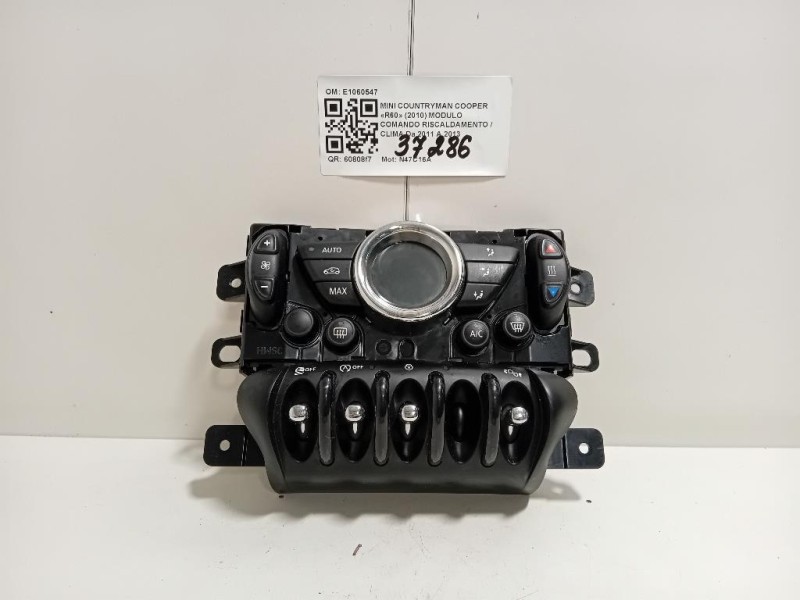 Modulo Comando Riscaldamento Clima E1060547 Mini Countryman Cooper R60 2010
