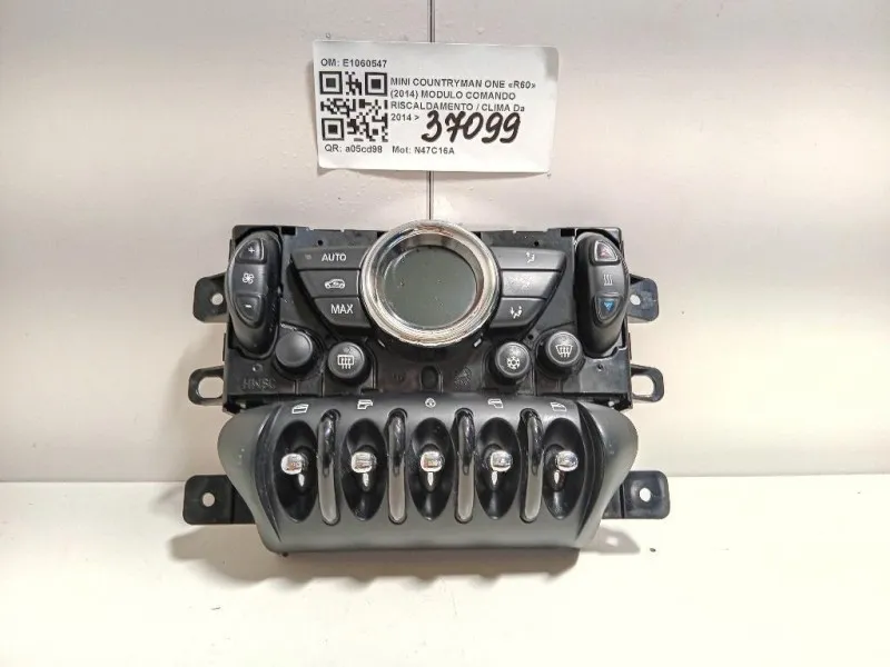 Modulo Comando Riscaldamento Clima E1060547 Mini Countryman ONE R60 2014