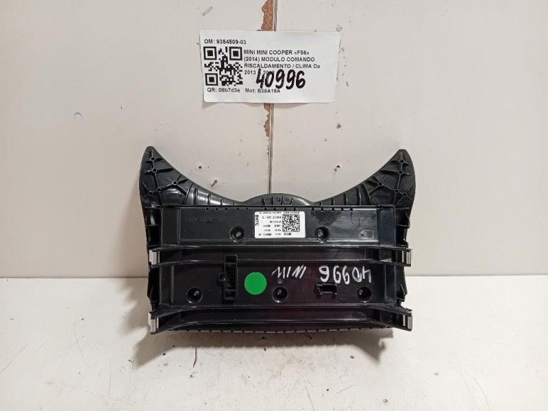 Modulo Comando Riscaldamento Clima 9354509-03 Mini MINI Cooper F56 2014