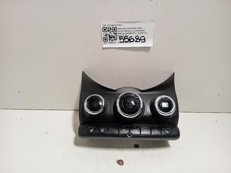 Modulo Comando Riscaldamento Clima 6131681971501 Mini MINI Cooper F56 2018