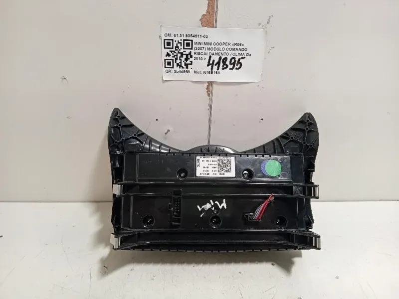 Modulo Comando Riscaldamento Clima 61319354511 Mini MINI Cooper R56 2007