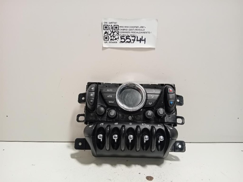 Modulo Comando Riscaldamento Clima 3457367 Mini MINI Cooper R57 Cabrio 2007