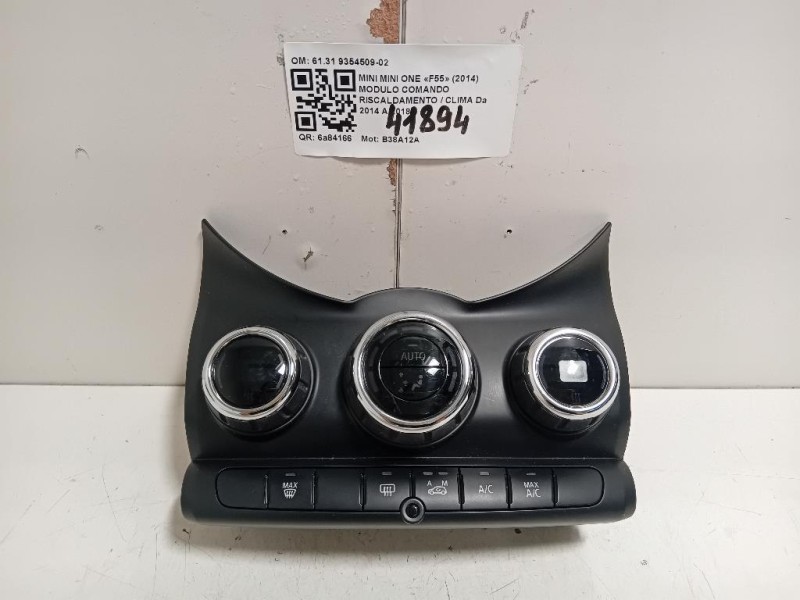 Modulo Comando Riscaldamento Clima 61319354509 Mini MINI ONE F55 2014
