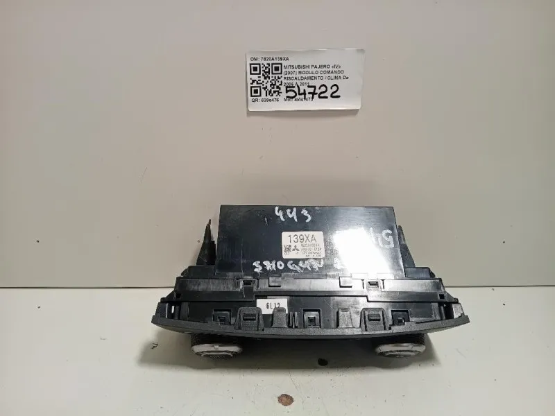 Modulo Comando Riscaldamento Clima 7820A139XA Mitsubishi Pajero IV 2007
