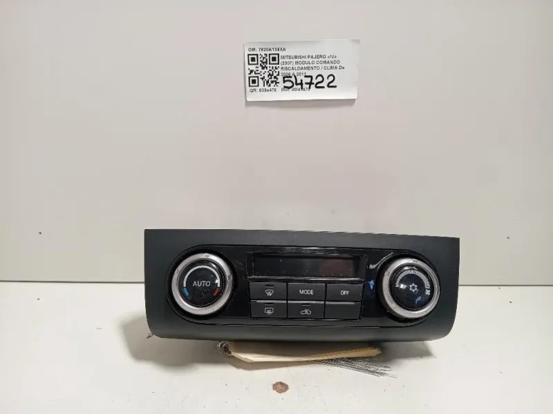 Modulo Comando Riscaldamento Clima 7820A139XA Mitsubishi Pajero IV 2007