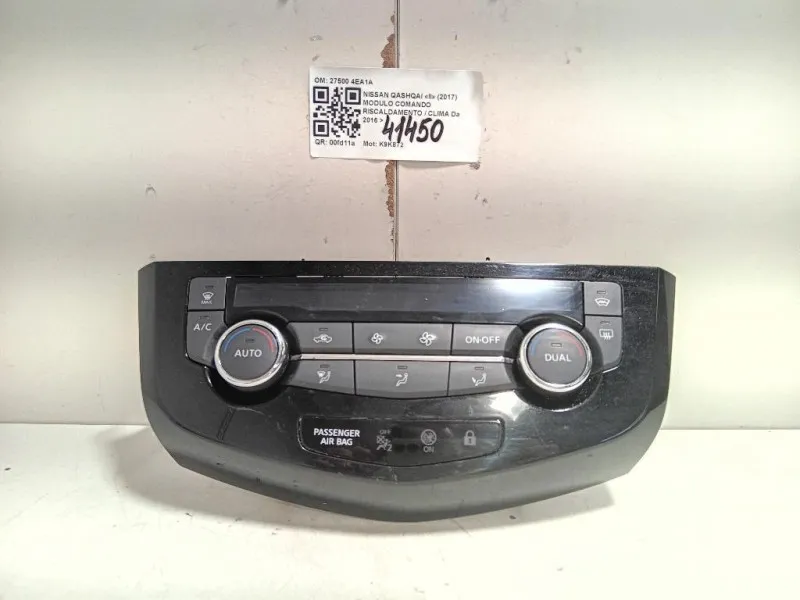Modulo Comando Riscaldamento Clima 27500 4EA1A Nissan Qashqai II 2017