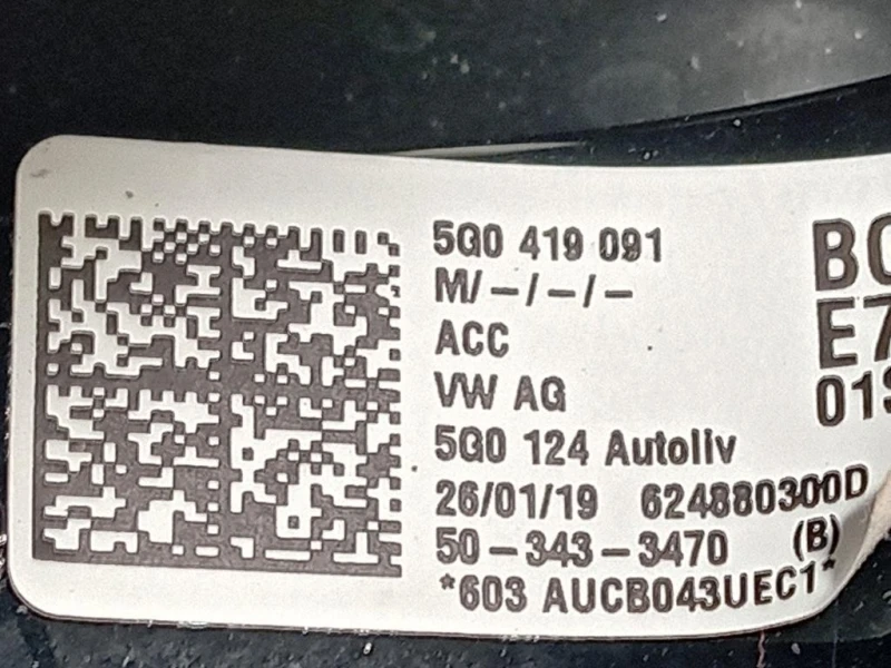 Volante 5Q0 419 091 Volkswagen GOLF VII 2013