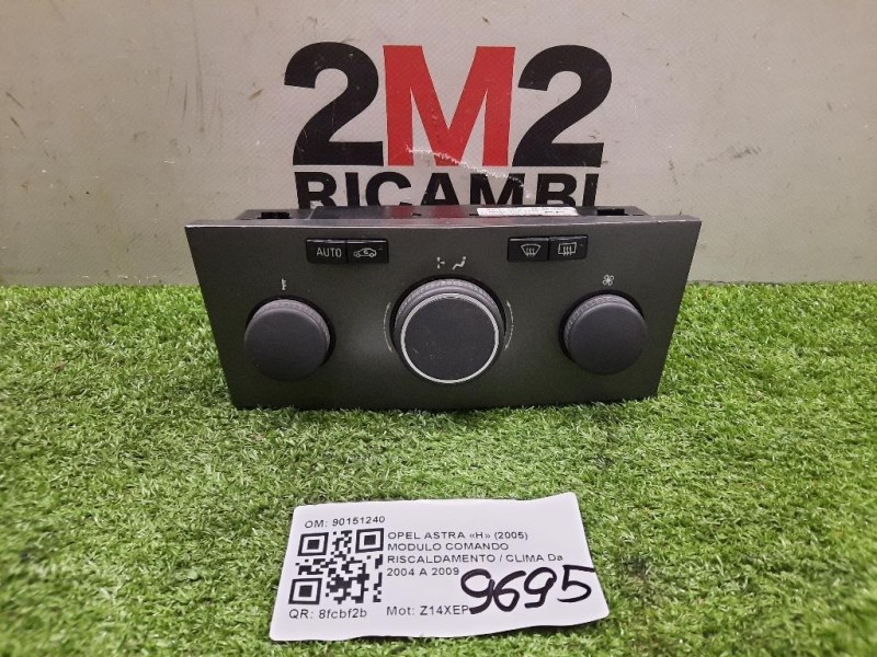 Modulo Comando Riscaldamento Clima 90151240 Opel Astra H 2005
