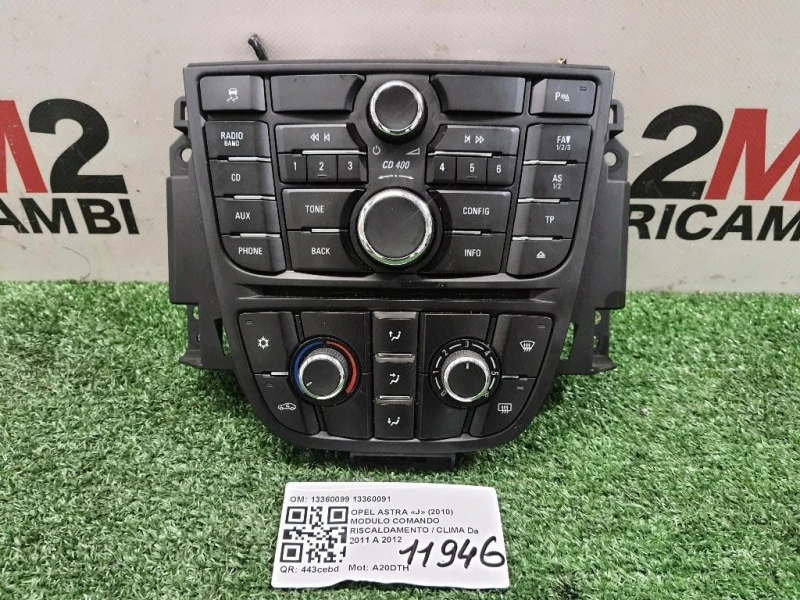 Modulo Comando Riscaldamento Clima 13360099 13360091 Opel Astra J 2010