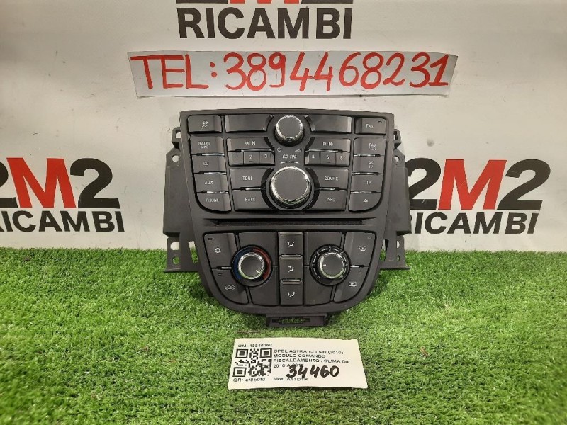 Modulo Comando Riscaldamento Clima 13346050 Opel Astra J SW 2010