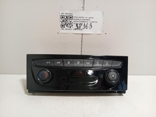 Modulo Comando Riscaldamento Clima 39042438 Opel Astra K 2016
