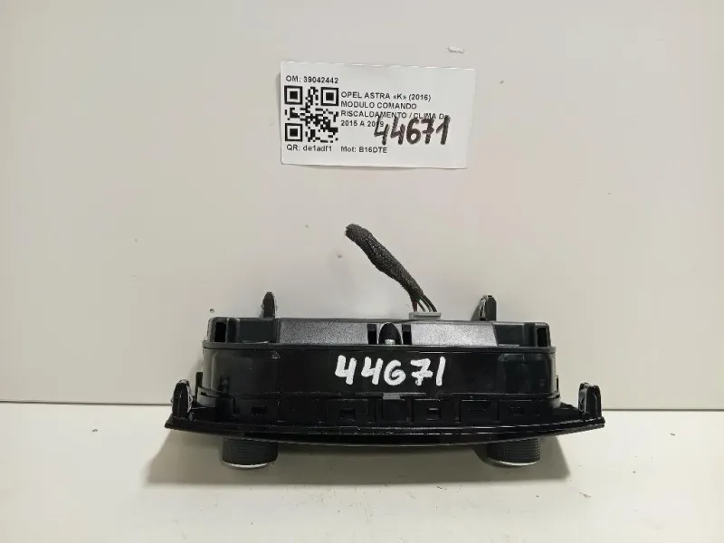 Modulo Comando Riscaldamento Clima 39042442 Opel Astra K 2016