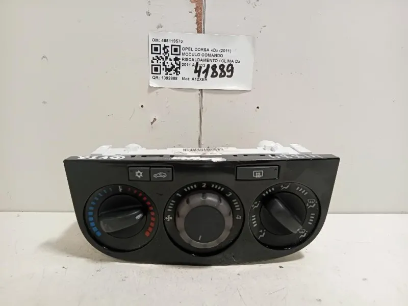 Modulo Comando Riscaldamento Clima 466119570 Opel Corsa D 2011