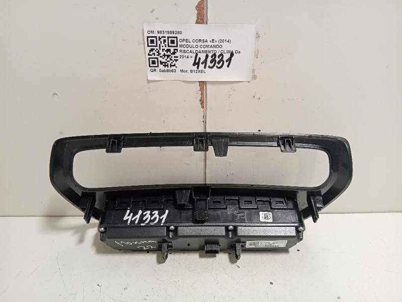 Modulo Comando Riscaldamento Clima 9831889280 Opel Corsa E 2014