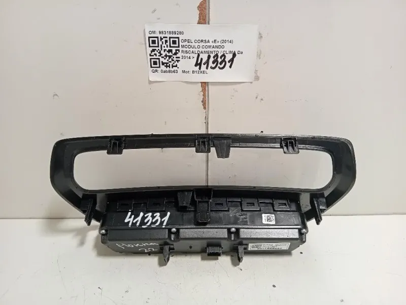 Modulo Comando Riscaldamento Clima 9831889280 Opel Corsa E 2014