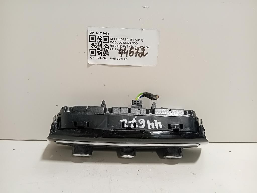 Modulo Comando Riscaldamento Clima 39231053 Opel Corsa F 2019