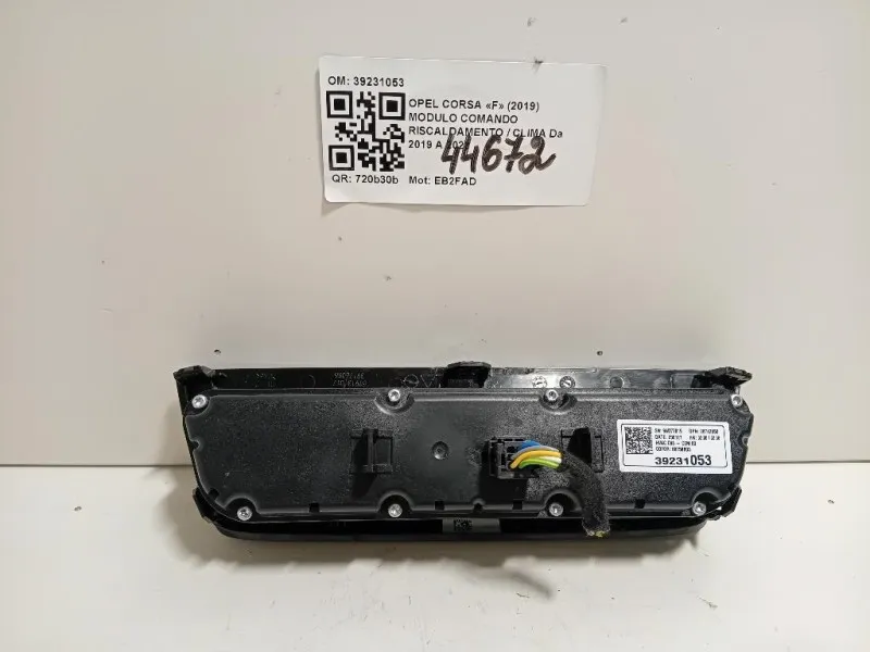 Modulo Comando Riscaldamento Clima 39231053 Opel Corsa F 2019