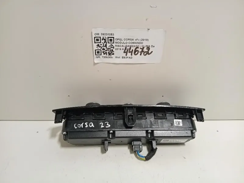 Modulo Comando Riscaldamento Clima 39231053 Opel Corsa F 2019