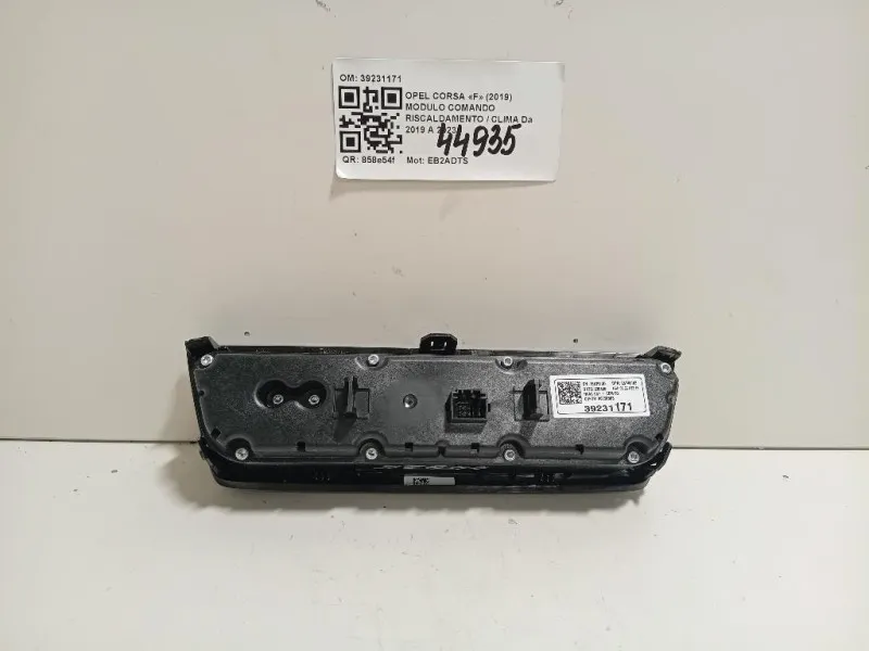 Modulo Comando Riscaldamento Clima 39231171 Opel Corsa F 2019