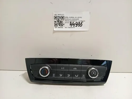 Modulo Comando Riscaldamento Clima 39231171 Opel Corsa F 2019