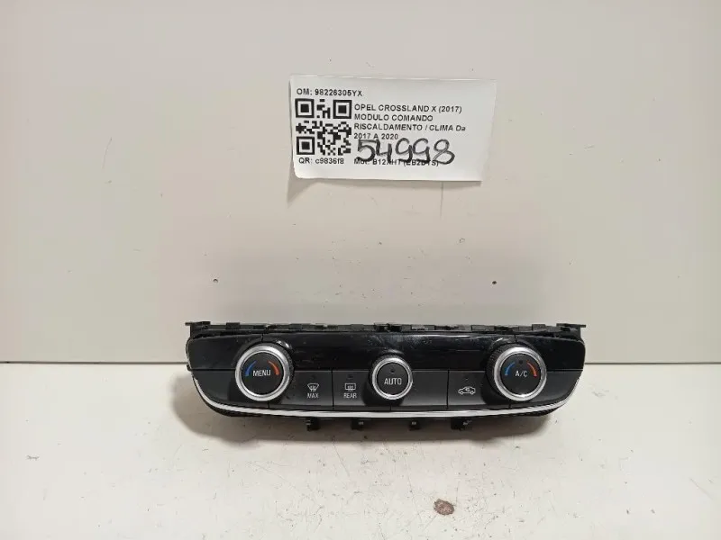 Modulo Comando Riscaldamento Clima 98226305YX Opel Crossland X 2017