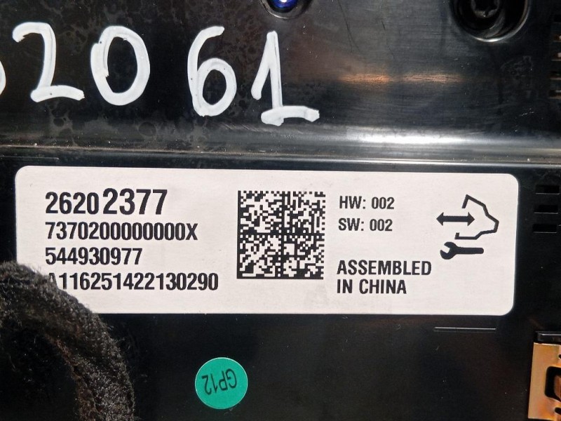 Modulo Comando Riscaldamento Clima 26202377 Opel Insignia B Grand Sport 2017