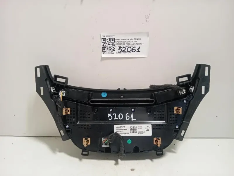 Modulo Comando Riscaldamento Clima 26202377 Opel Insignia B Grand Sport 2017