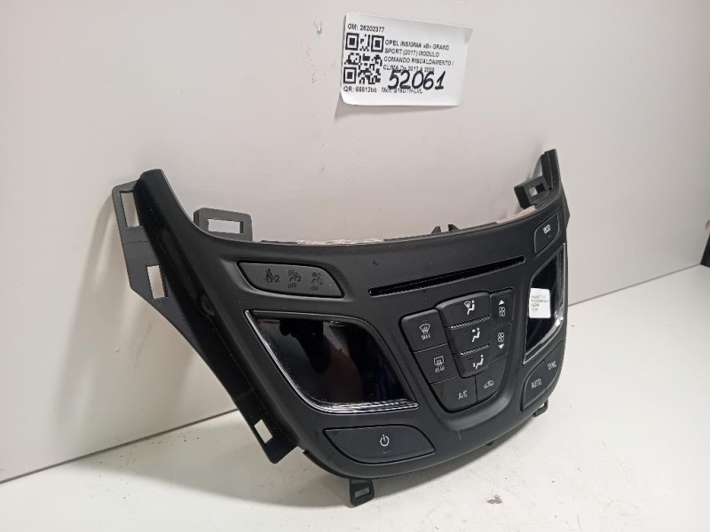 Modulo Comando Riscaldamento Clima 26202377 Opel Insignia B Grand Sport 2017