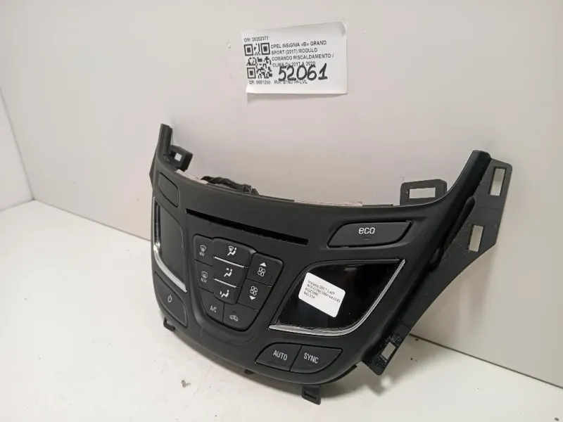 Modulo Comando Riscaldamento Clima 26202377 Opel Insignia B Grand Sport 2017