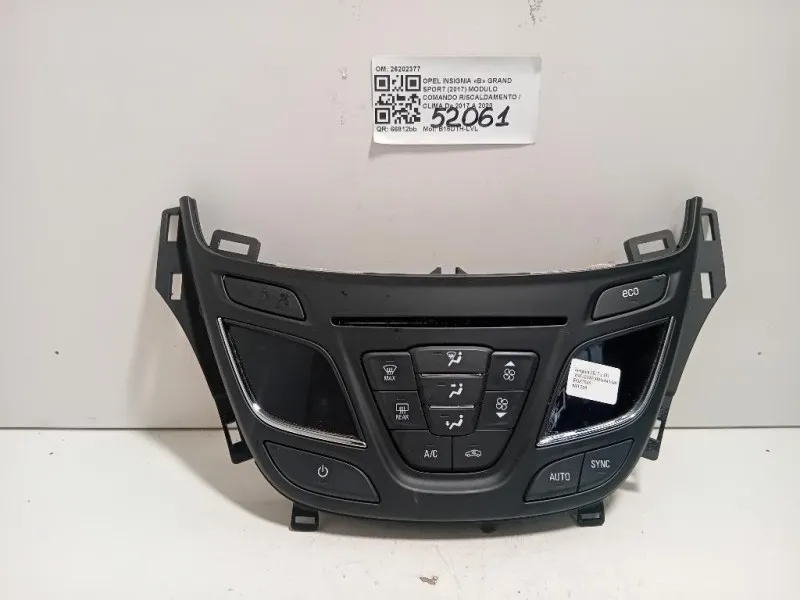 Modulo Comando Riscaldamento Clima 26202377 Opel Insignia B Grand Sport 2017