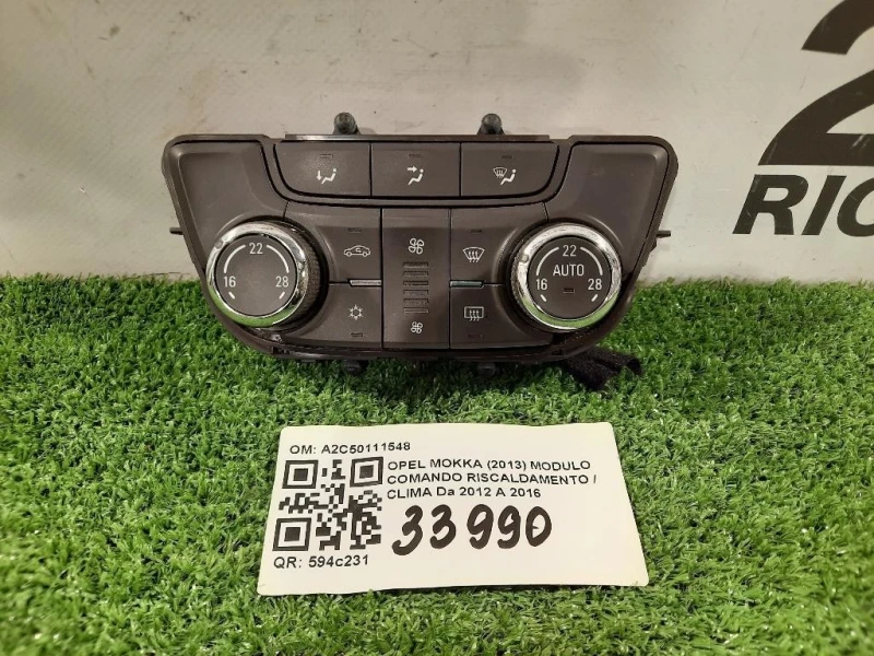 Modulo Comando Riscaldamento Clima A2C50111548 Opel Mokka 2013