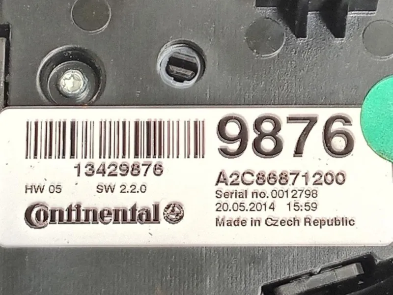 Modulo Comando Riscaldamento Clima 13429876 Opel Mokka 2013