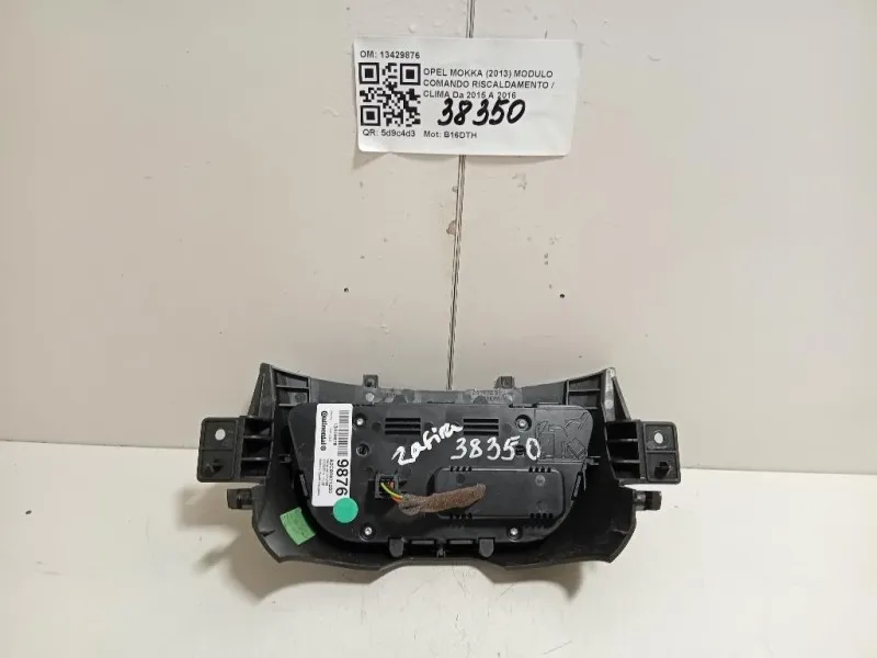 Modulo Comando Riscaldamento Clima 13429876 Opel Mokka 2013