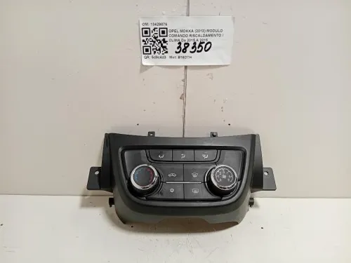 Modulo Comando Riscaldamento Clima 13429876 Opel Mokka 2013