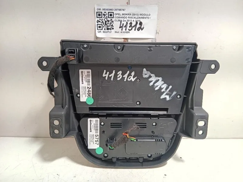Modulo Comando Riscaldamento Clima 95363963 20765757 Opel Mokka 2013