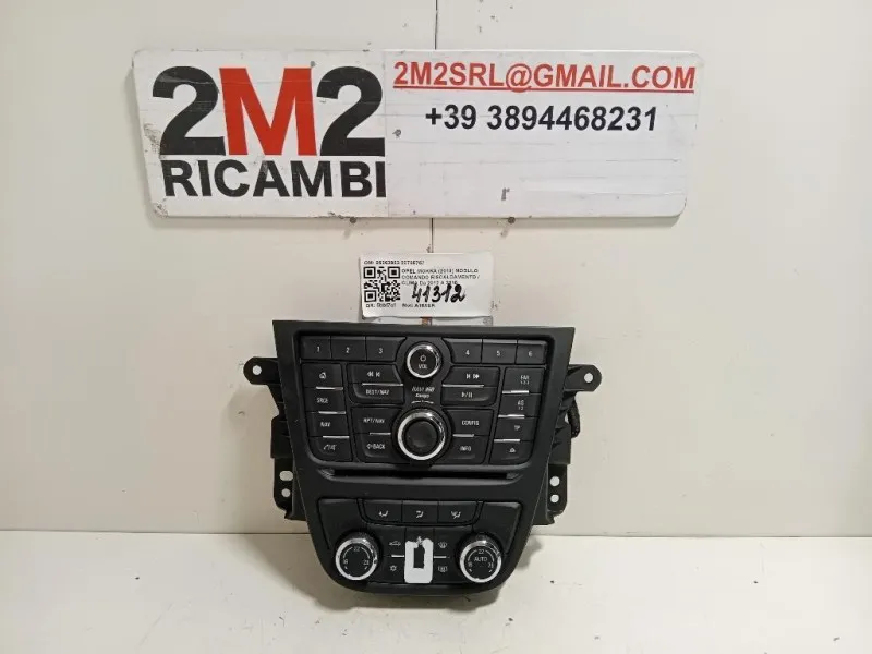 Modulo Comando Riscaldamento Clima 95363963 20765757 Opel Mokka 2013