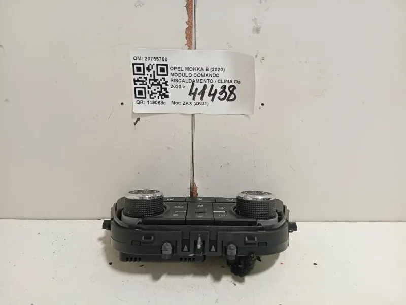 Modulo Comando Riscaldamento Clima 20765760 Opel Mokka B 2020