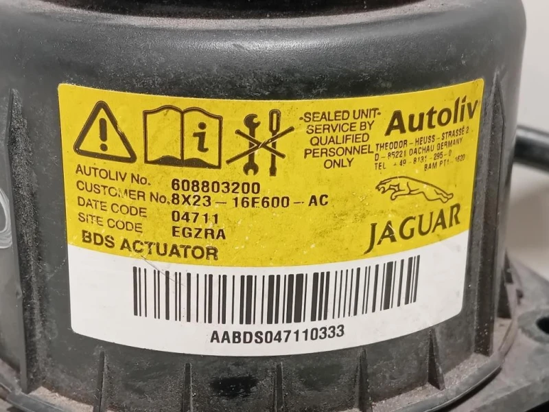 Air-bag Cofano Sistema Protezione Pedoni ANT 8X23-16E600-AC Jaguar XF I 2011